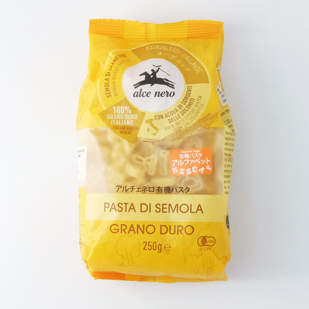アルチェネロ 有機パスタアルファベット 250g
