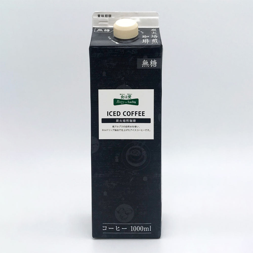 Pantry&Lucky 炭火焙煎珈琲 無糖 1000ml