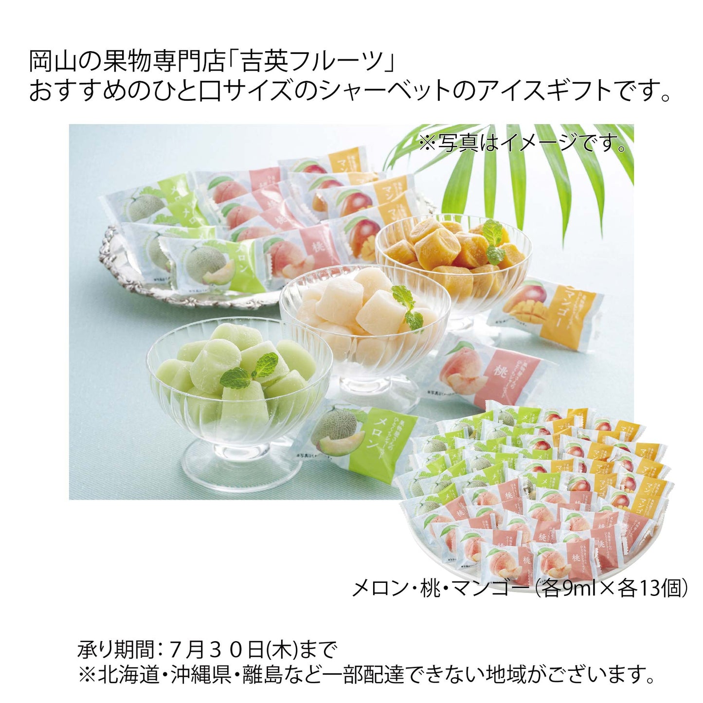 岡山　果物屋さんのひとくちシャーベット　（A-OH)