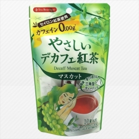 やさしいデカフェ紅茶 マスカット 1 2g 10袋 日本緑茶センター