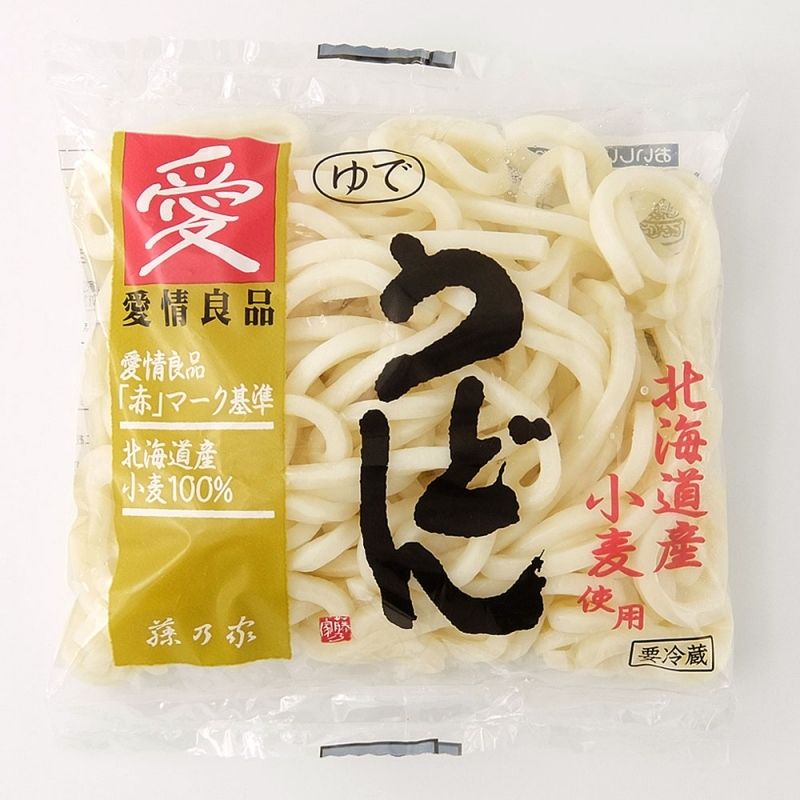 北海道小麦 ゆでうどん 180g 藤乃家 クール便 パントリー ラッキーオンラインショップ